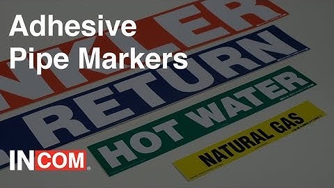 Adhesive Pipe Markers