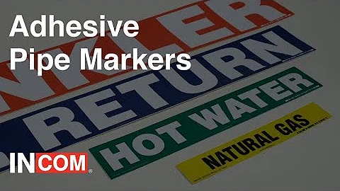 Adhesive Pipe Markers