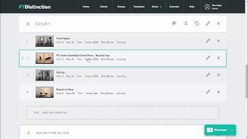 Circuits and Supersets inside the new PT Distinction Program Builder
