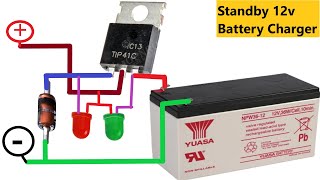 How To Make Simple Standby 12v Battery Charger