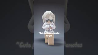 Cutest profile poses for you!! #roblox #robloxavatar #capcut