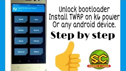 How to unlock bootloader and install Twrp on lenovo k6 power or any other android device.| Hindi |