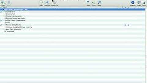 MindManager 7 Macintosh- Outline View