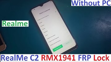 RealMe C2 RMX1941 FRP Lock Bypass