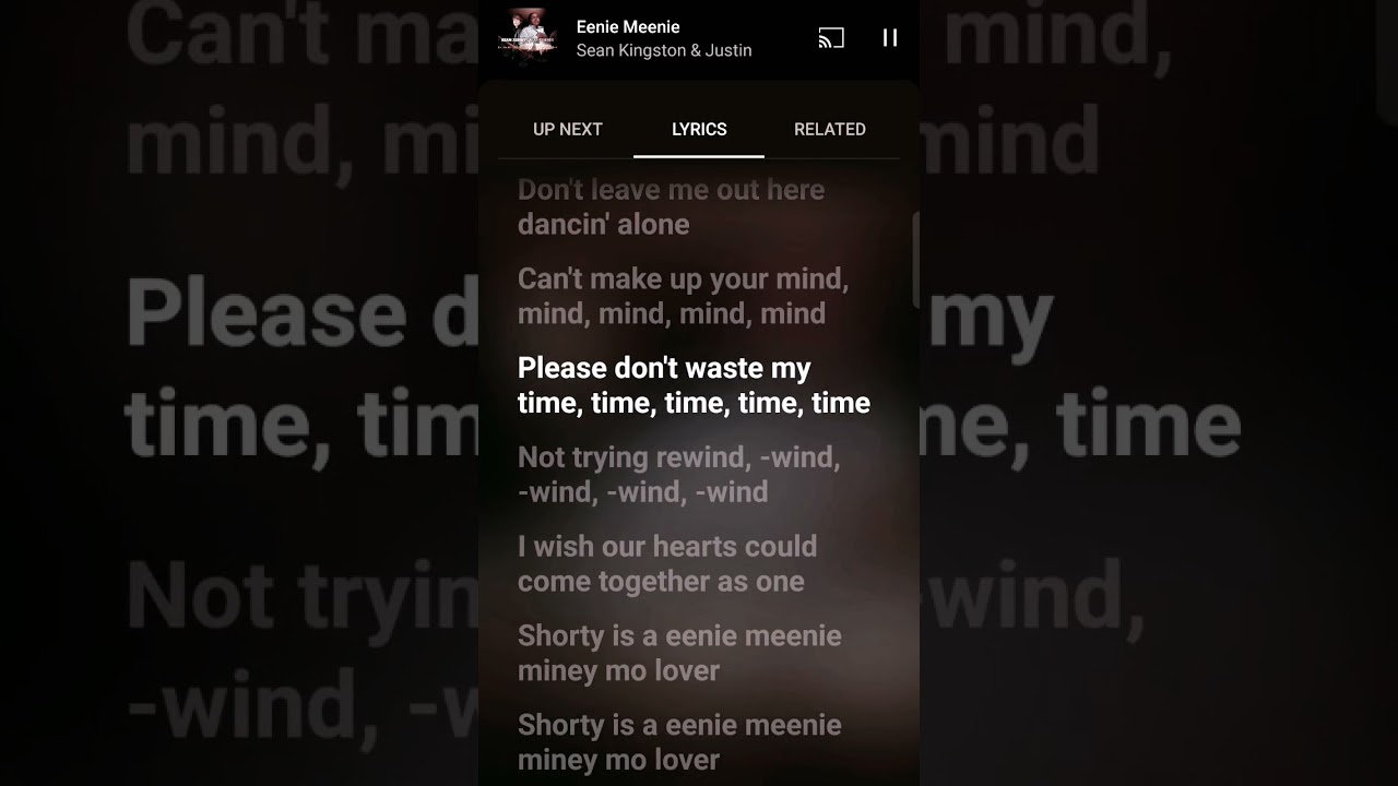 Eenie Meenie Justin Bieber and Sean Kingston #lyrics #aesthetic #justinbieber #seankingston