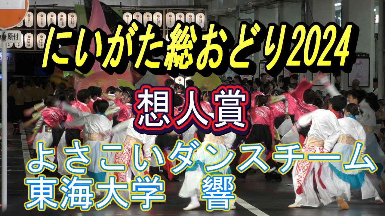 【新潟イベント】にいがた総おどり2024#にいがた総おどり #万代#新潟県#新潟総踊り#ダンス＃よさこい＃万代十字路＃20240915＃フィナーレ＃想人賞＃東海大学＃響