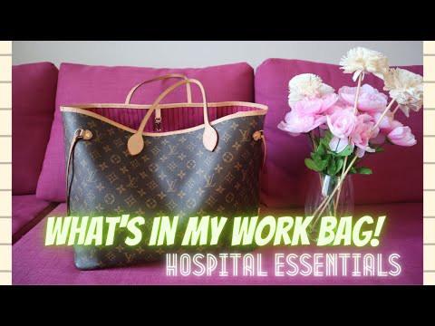 WHAT'S IN MY WORK BAG 2022  Louis Vuitton Neverfull MM 