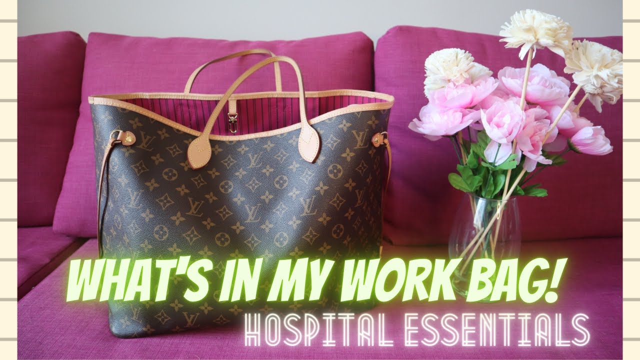 What fits in my work bag Louis Vuitton Carryall MM ❤️ WFIMB