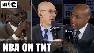 NBA Commissioner Adam Silver Joins The Set & Chuck's Message To Players On Load Management