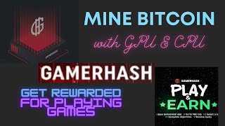 Mine Bitcoin with CPU/GPU | Play Games and Earn Rewards | GAMERHASH explained in Tamil screenshot 1