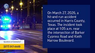 Pedestrian Injured in Car Accident on Barker Cypress Rd in Harris County