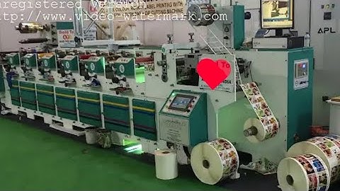 8 colour RK LABEL FLEXO PRINTING MACHINE FM 320 AHMEDABAD I RK