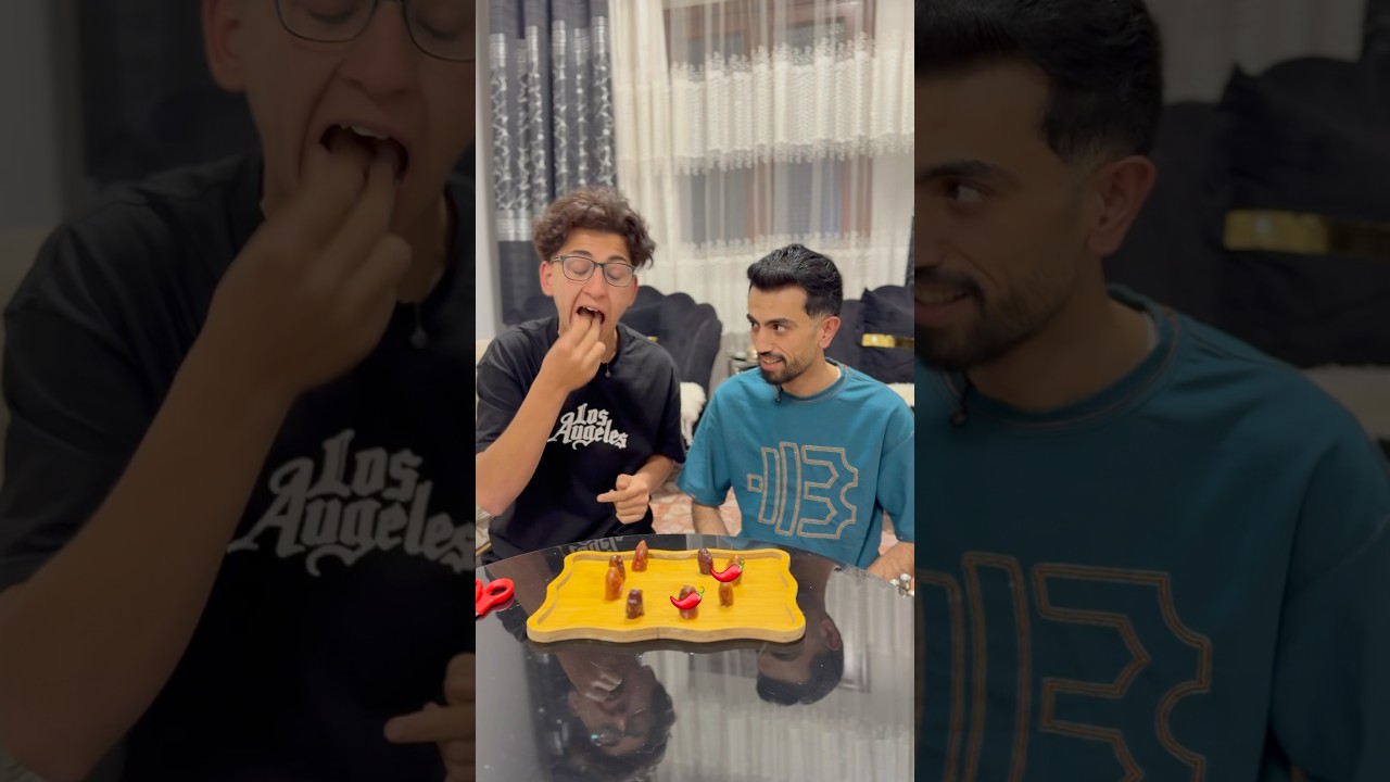 مين اكل الفلفل 🌶️🤣🤣 #shorts