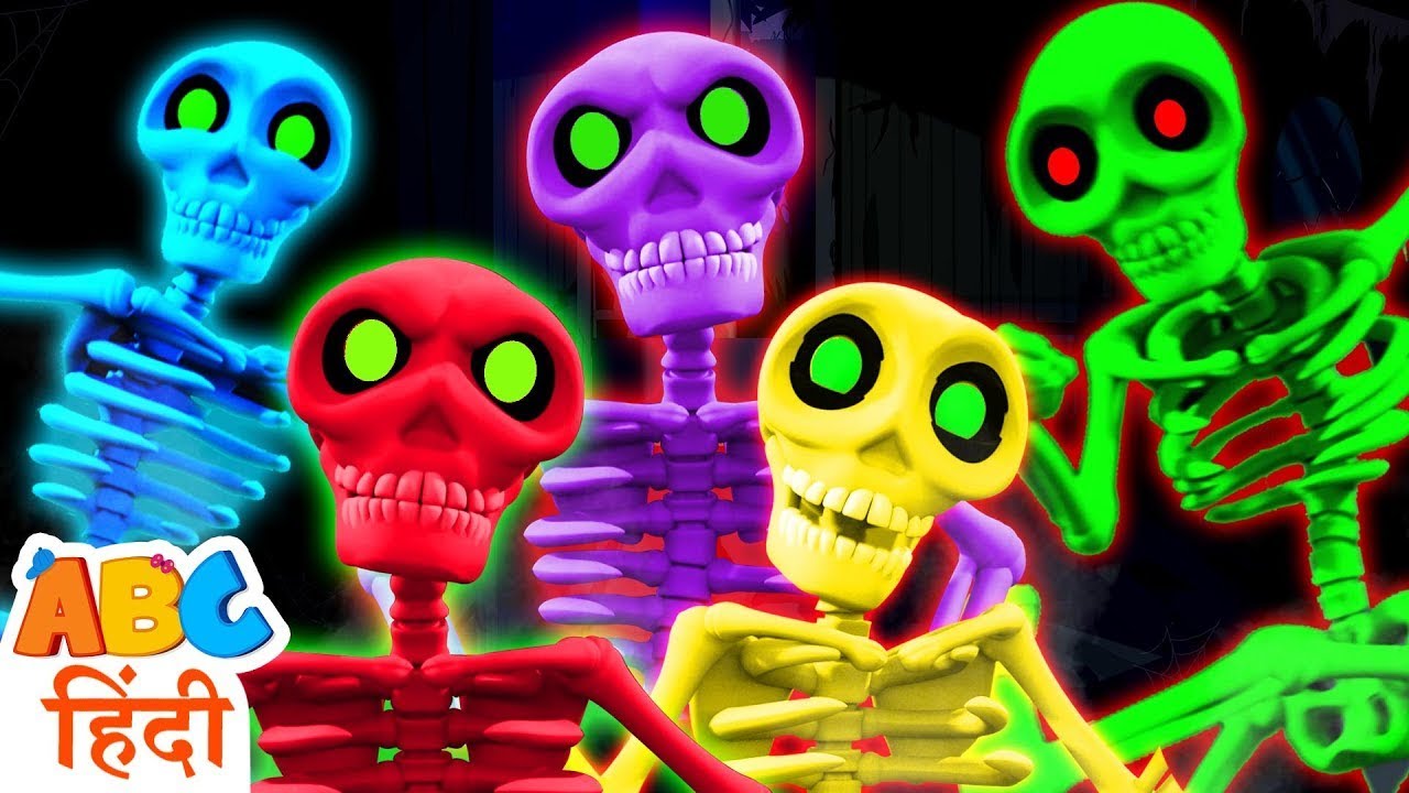 Skeleton Dance Party Song + Hindi Rhymes For Kids | Acche Bache Channel