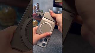 iPhone 17 Pro Max Walnut Wood Sliding Magnetic Case – Premium &amp; Unique