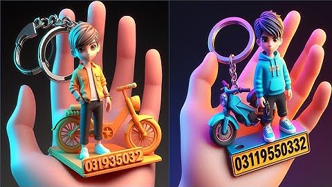 how to create 3d Key chain images |Bing Ai 😱😲