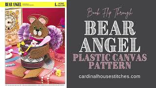 Bear Angel Plastic Canvas Pattern Book Flip Through Video
