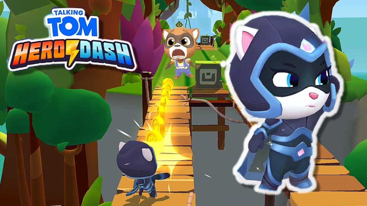 Talking Tom Hero Dash Score Madness Moonlight Angela Great Heights in SPLASHTASTIC FUN