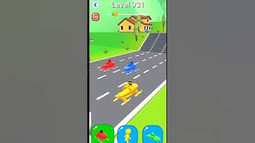 Shape-Shifting Race Gameplay Level-931 ! All Levels games Walkthrought #shorts #shapeshifting