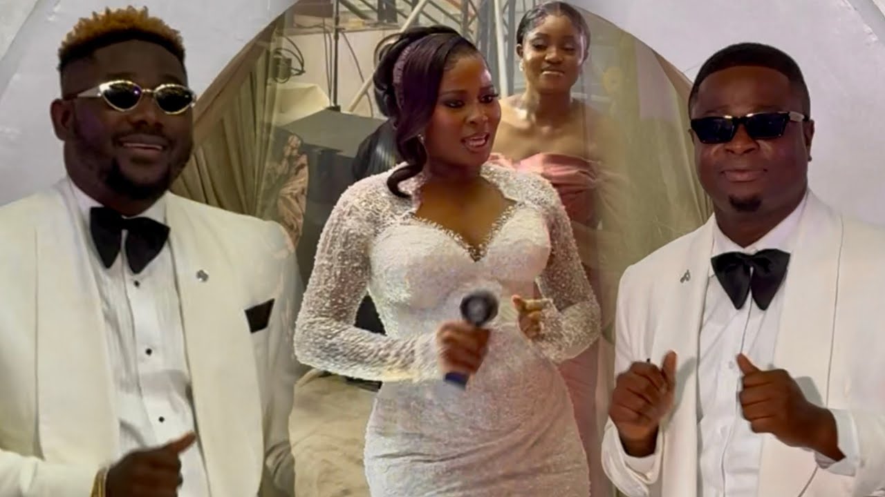 SBLIVE & HIS WIFE MADE THEIR GRAND ENTRANCE AS BIDEMI OLAOBA ESCORT THEM TO THE DANCING FLOOR