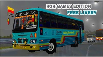 NWKRTC LIVERY (BLUE) | KMS BUILT KSRTC BUS MOD BY CJ PROJECT FOR BUSSID 3.6  | ETS 2 | KSRTC LIVERY