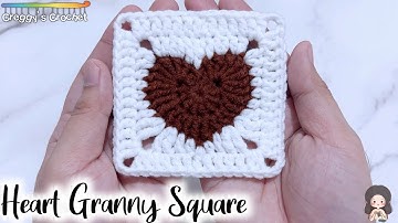 CROCHET “Heart” Granny Square | Tutorial