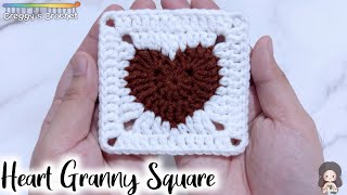 CROCHET “Heart” Granny Square | Tutorial
