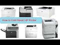 How to Full Reset (Cold Reset) HP Printer- Non Touch Screen Models.