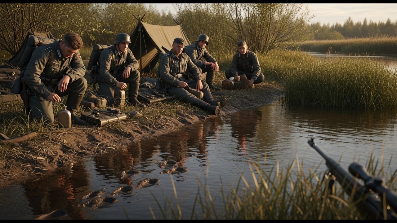 НЕМЦЫ ВЫБРАЛИ место у реки — не заметив одной детали