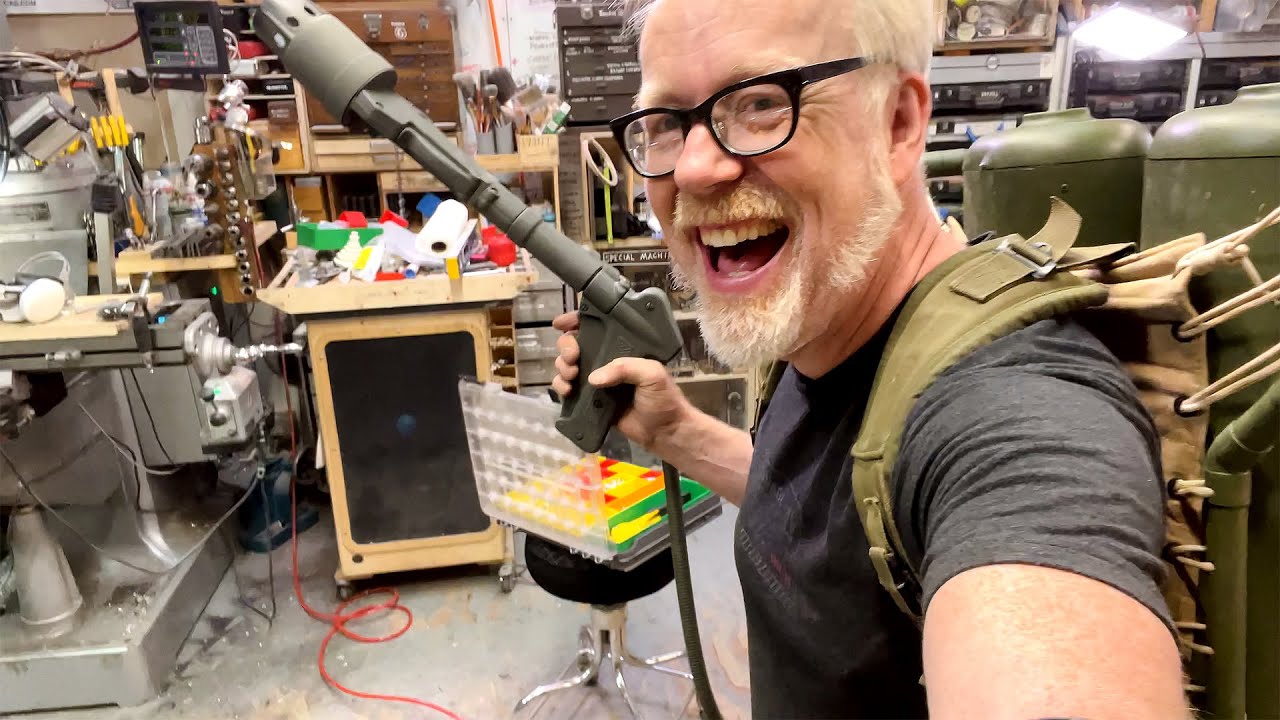 ⁣Adam Savage's One Day Builds: Flamethrower Prop from 'The Thing'!
