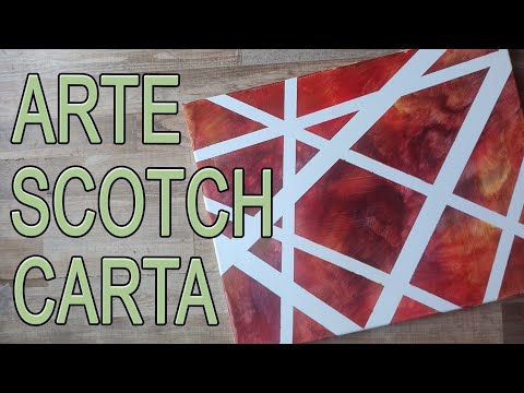 Arteterapia laboratorio: arte con scotch di carta facilissimo - Arte Green  