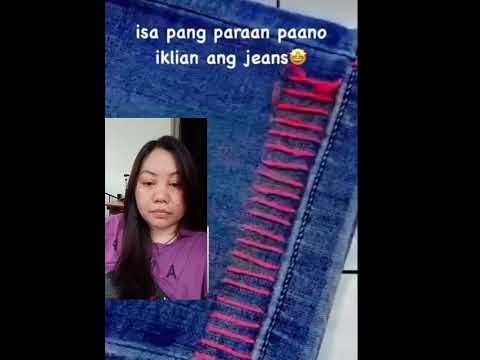 Paraan upang mag paliit ng jeans