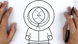 How To Draw Kenny Mccormick South Park - Easy Step By Step Tutorial For Beginners