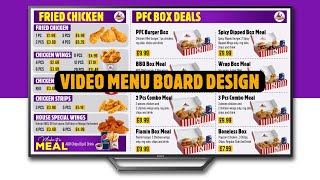 DIY Restaurants Video Menu Board | LED Menu & Digital Signage Design