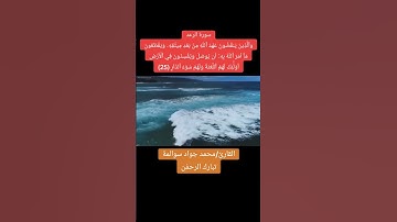 سورة الرعد - آية 25: القارئ/محمد جواد سوالمة