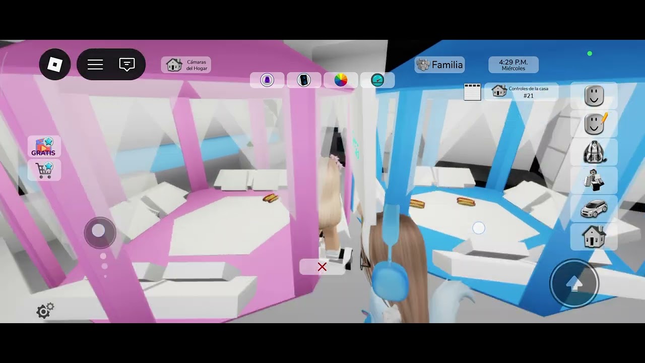 24 h en brookhaven rosa y azul con mi amiga 