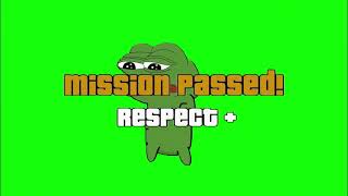 Pepe The Frog Mission Passed Green Screen 4K 60 fps