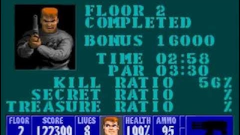 Wolfenstein AutoWolf 100% Spear of Destiny Level 1 to 18 Walkthrough