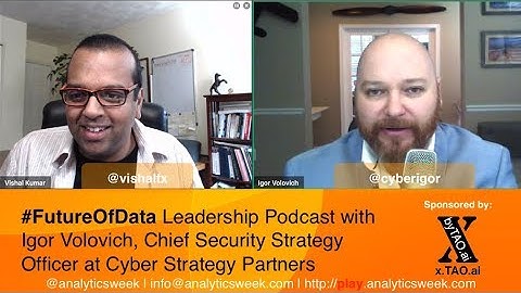 @CyberIgor on #Metric Led Strategic Thinking in #InfoSec #FutureOfData #Podcast