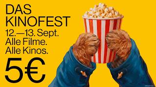 Cinema Festival is finally back! September 12th and 13th – All movies. All cinemas. Only 5 Euros!