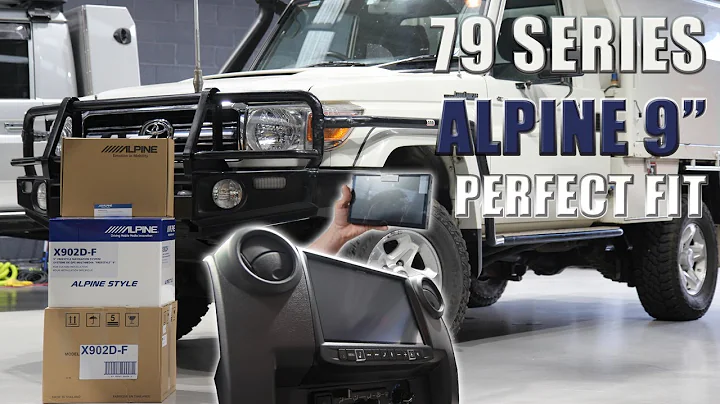Toyota LC79 70 Series Land Cruiser Alpine 9" HEMA Perfect fit Screen Unboxing And Installation!!