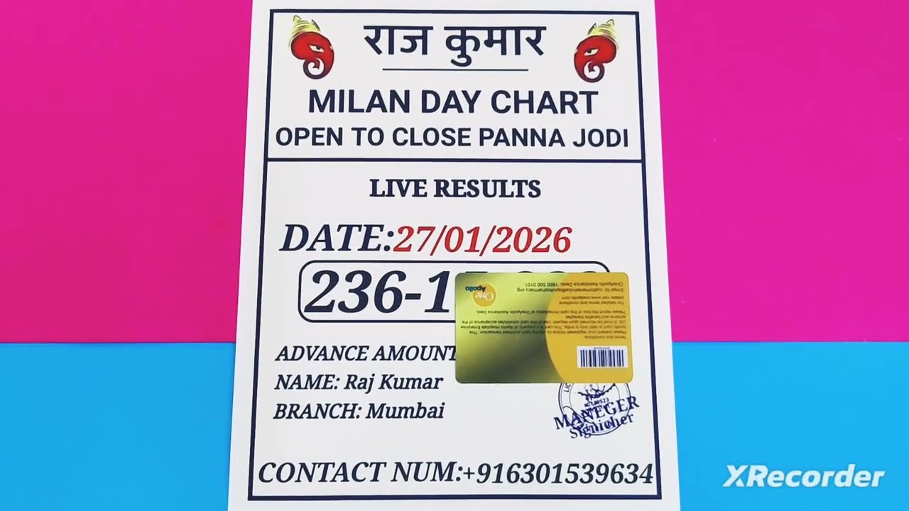 MILAN DAY 28-01-2026 free otc satta matka 100% Fixx single ank tricks MILAN DAY Don't miss