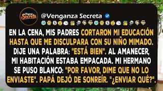 Mi familia interrumpió mi educación para proteger a su favorito. Por la mañana, me había ido y...