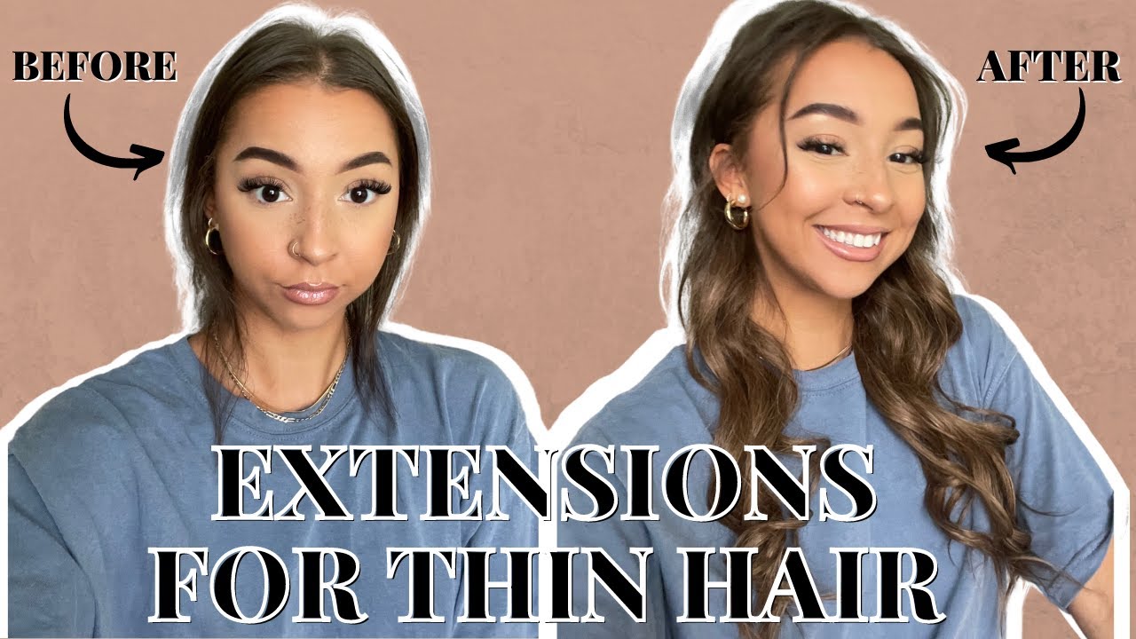 TRYING OUT HAIR EXTENSIONS FOR SUPER THIN HAIR | *mhot hair extensions review*