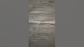Bsc mathematics hons linear algebra question paper 2022 #mduexam2022