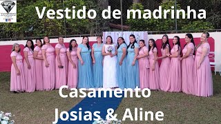 VESTIDO DE MADRINHA CASAMENTO JOSIAS & ALINE