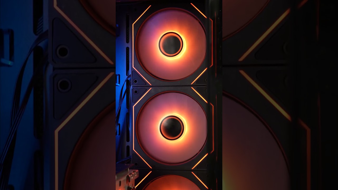 DARKROCK Black Infinite Mirror Case Fans - 2 Types