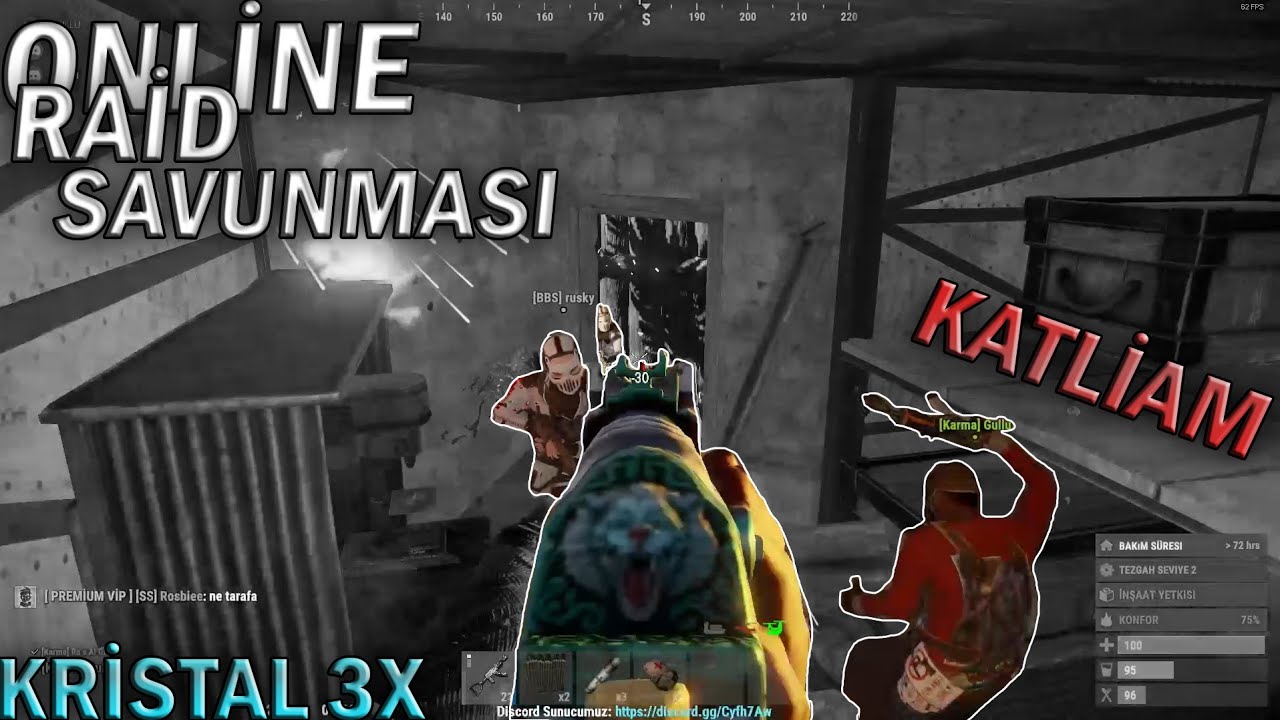 Rust Türkçe -Kristal 3X te Takılmaca SOLO/DUO Farketmeden KATLİAM ...