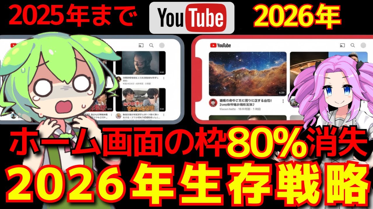 再生数「0」の恐怖…2026年YouTubeホーム画面から自分の動画が消える本当の理由