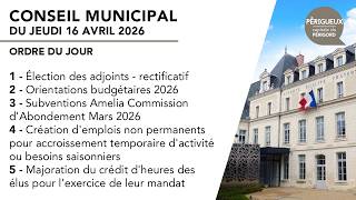 Conseil municipal du 16 avril 2026